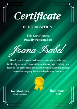 non marketing certificate