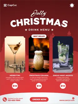 Jolly Christmas Drink Menu