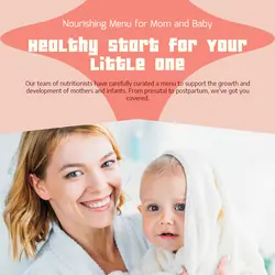 Maternal and infant care Menu