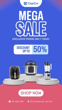 Electronic Mega Sale Promotion for Story