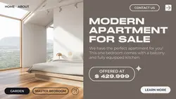 Business Apartment For Sale Promotion Twitter Post