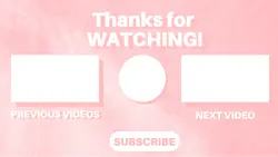 YouTube Simple End Screen Template