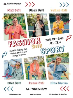 Fashion With Sport Promotion Instagram Post