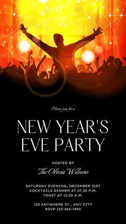 New Year's Party Invitaion Instagram Story