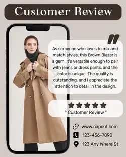 Fashion blazer customer review product