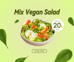 Salad Promotion Facebook Post