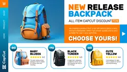 Product Display Backpack New Release Tweeter Youtobe