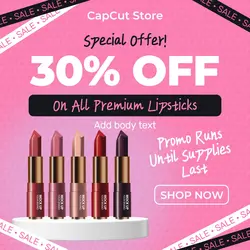 Premium Lipstick Sale Template