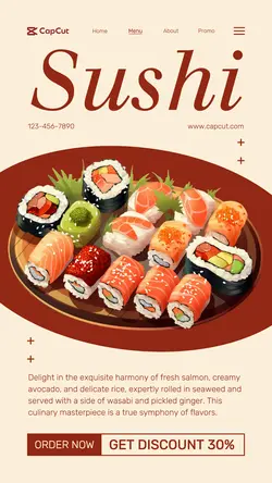 Japanese Restaurant Promotion Instagram Story