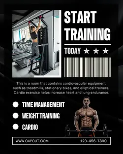 Fitness Gym Instagram Portrait 