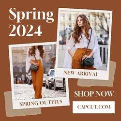 2024 Spring Fashion New Collection With Nutshell Color Theme Instagram Post