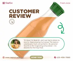 Beverage Juice Promotion Facebook Post