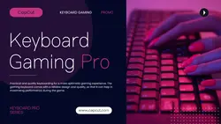 Keyboard Gaming Product Display Modern Twitter Post