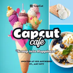 Capcut Cafe Instagram Post