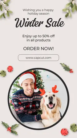 Clothing Winter Fashion Sale Instagram Story