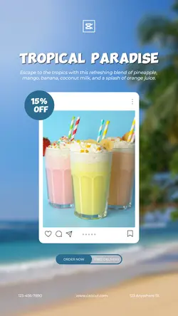 Food Smoothies Sale Instagram Story