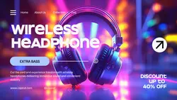 Wireless Headset Special Promotion Twitter Post