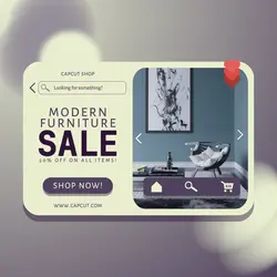 Modern Furniture Sale Poster