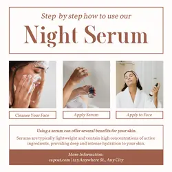 Skincare Night Cream Promotion Instagram Post