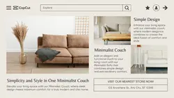 Minimalist Couch Product Display Instagram Story