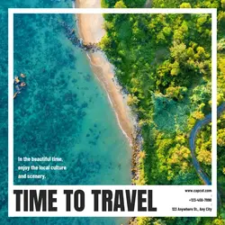 Travel items display minimalist style