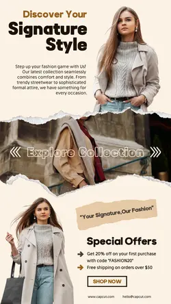 Fashion Signature Promotion Instagram Story