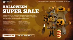 Halloween Sales Pormotion Facebook Ads