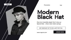 Hat Product Promotion Modern Twitter Post