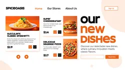 Food Restaurant New Menu Promo Page