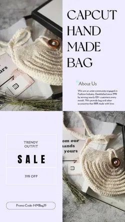 Fashion Industry Handmade Bag Sale Instagram Story