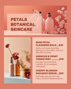 Beauty Botanical Skincare Display
