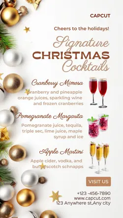 Christmas Cocktails Product Display Tiktok
