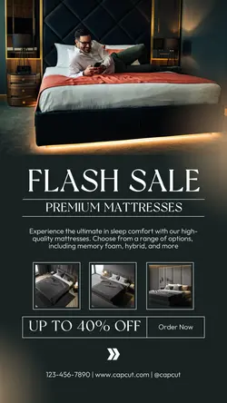 Bedroom Furniture Sale Instagram Intsgram Story