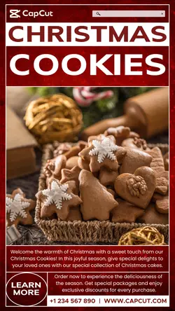 Christmas Cookies Product Display Instagram Story