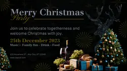 Merry Christmas Party YouTube Thumbnail