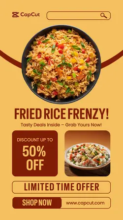 Fried Rice Food Promotion Instagram Story