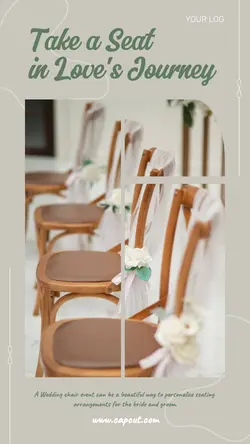 Furniture Wedding Seat Display Product Instagram Story