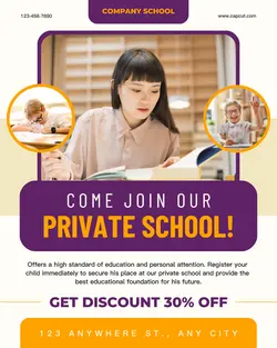 Private School Promotion Instagram Portrait