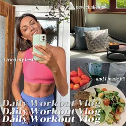 Daily Workout Vlog Youtube Thumbnail 1:1