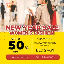 New Year Sale Fashion for Women Instagram Post