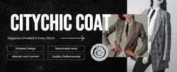 E-commerce Fashion Detail pages Coat Modern Black