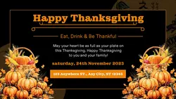 Happy Thanksgiving YouTube End Screen