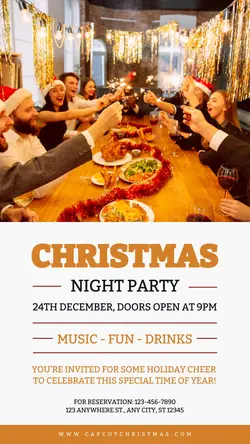 Christmas Night Party Instagram Story