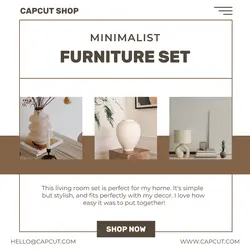 Furniture Set Minimalist Instagram Post