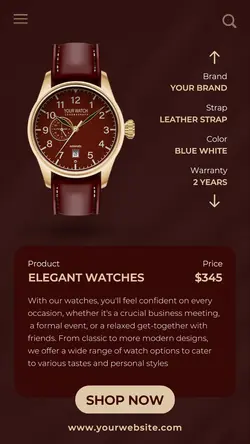 Electronics Watches Sale Instagram Story