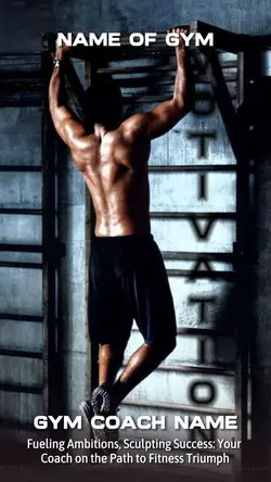 GYM Poster with GYM Coach