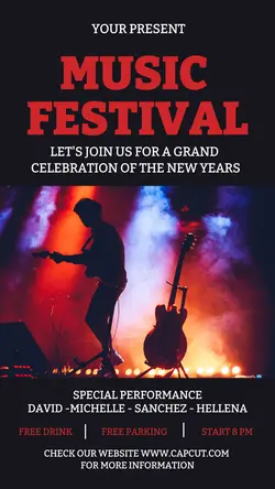 Music Festival New Year Instagram Story