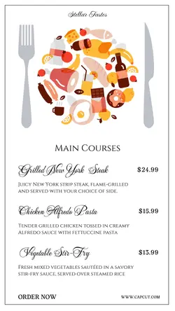 Food Menu List Tiktok Post