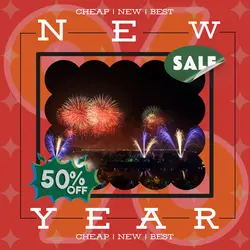 New Year Sale Promo Display Linkedin Post