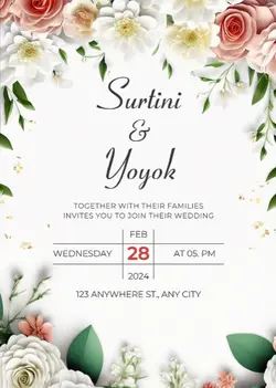 Non-marketing Wedding  Party Invitation